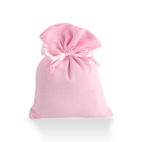 SACCHETTO COTONE 10X13CM ROSA GR